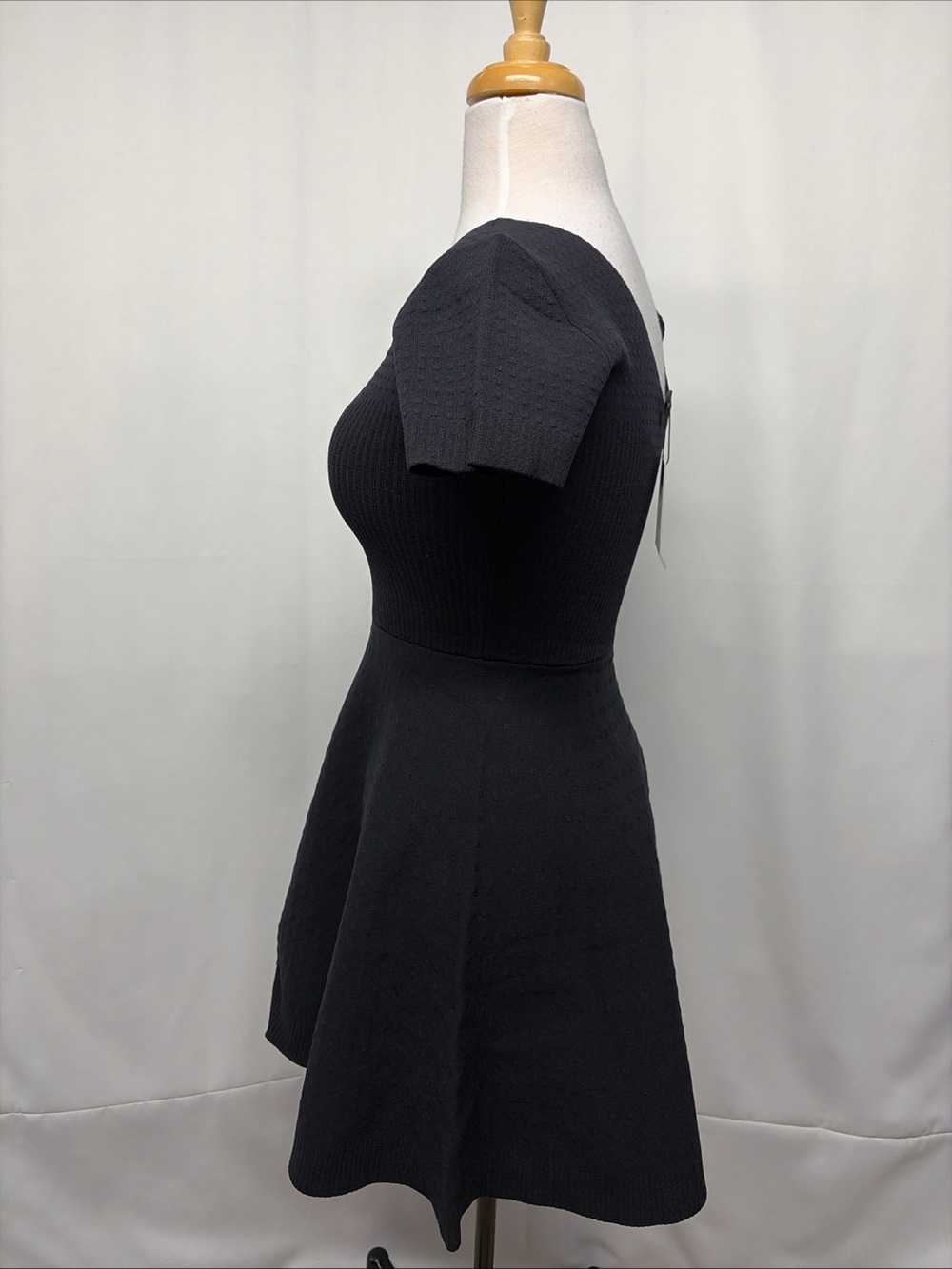 Romeo & Juliet Couture Women’s Sm Black Fit Flare Short Dress V Neck Reg$185 - Picture 7 of 11